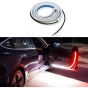 AllExtreme EXCDLM2 Flexible Daytime Running Strip Light Interior Car Door Turn Signal & Decorative LED for Cars (Red & White, 2 Pcs)
