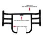 AllExtreme EXLGS5B Heavy Duty Stainless Steel Leg Guard with Black Coating Front Bike Safety Crash Bar Compatible for Reborn and Meteor (Black)