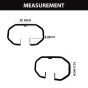 AllExtreme EXLGS4B Heavy Duty Stainless Steel Leg Guard with Black Coating Front Bike Safety Crash Bar Compatible for Reborn and Meteor (Black)
