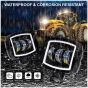 Allextreme EX3LFP2 3 LED Headlight Lamp Universal Waterproof Off Road Driving CREE LED Fog Light with Mounting Brackets for Bike, Jeep and Cars (30W, White, 2 Pcs)