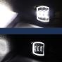Allextreme EX3LFP2 3 LED Headlight Lamp Universal Waterproof Off Road Driving CREE LED Fog Light with Mounting Brackets for Bike, Jeep and Cars (30W, White, 2 Pcs)