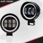 Allextreme EX3LFR1 3 LED Headlight Lamp Universal Waterproof Off Road Driving CREE LED Fog Light with Mounting Brackets for Bike, Jeep and Cars (30W, White, 1 Pc)