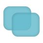 AllExtreme EXAFF02 Anti-Fog Rearview Mirror Film for Cars Rainproof, Scratchproof, Anti-glare Side Window Protective Shield (Blue, 2pcs)