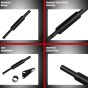 Allextreme EX-BSE01 Classic Exhaust Silencer Black Coated Muffler with Peashooter End Cap Compatible for BS3 and BS4 Model Royal Enfield Bullet 350cc & 500cc (Black)