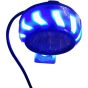 Allextreme EX9LED 9 LED Fog Light Red & Blue Beads and Multicolor Strobe Flash Waterproof White Spot Lamp for Motorcycle Bike Car (10W, 2 PCs With Switch)