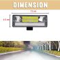 Allextreme EX21F2P 21 LED Fog Light Bar Flood LED Work Light Single Row Waterproof Driving Lamp Universal for Car Motorcycle Bike (45W, Red & White, 2 Pcs)