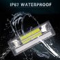 Allextreme EX21B2P 21 LED Fog Light Bar Flood LED Work Light Single Row Waterproof Driving Lamp Universal for Car Motorcycle Bike (45W, Blue & White, 2Pcs)