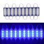 Allextreme EXMIL3B 3 LED Module Light Interior Exterior 12V 5730 Injection Decorative Lamp with Adhesive Backside for Car, Home & Decoration (10 Strips, Blue)