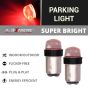 Allextreme EXBSG2R Silica Gel LED Bulb Parking Light Super Bright Lamp Chipset Silicone License Plate Dome Indicator for Car Bike and Motorcycle (3W, Red, 2 PCS)