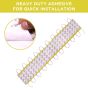 Allextreme EXM3ILY 3 LED Module Light Interior Exterior 12V 5730 Injection Decorative Lamp with Adhesive Backside for Car, Home & Decoration (20 Strips, Yellow)