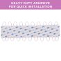 Allextreme EXMIL9P 9 LED Module Light Interior Exterior 12V 5730 Injection Decorative Lamp with Adhesive Backside for Car, Home & Decoration (20 Strips, Pink)