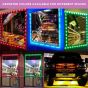 Allextreme EXMIL9P 9 LED Module Light Interior Exterior 12V 5730 Injection Decorative Lamp with Adhesive Backside for Car, Home & Decoration (20 Strips, Pink)