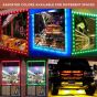Allextreme EXMIR9B 9 LED Module Light Interior Exterior 12V 5730 Injection Decorative Lamp with Adhesive Backside for Car, Home & Decoration (20 Strips, Brown)