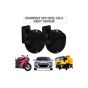 AllExtreme SHON WINDTONE HORN for Bike & Car Horns Super Loud Sound Air Siren (12V, Black & Gold, 2 Pcs)