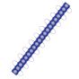 Allextreme EXM1ILB 1 LED Module Light Interior Exterior 12V 5730 Injection Decorative Lamp with Adhesive Backside for Car, Home & Decoration (20 Strips, Blue)