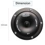 AllExtreme SH-100 SHON Bike & Car Horns Super Loud Sound Air Siren (12V, Black, 1 Pc)