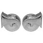 AllExtreme SHONTONE-C SHON CHROME Bike & Car Horns Super Loud Sound Air Siren (12V, Silver, 2 Pcs)