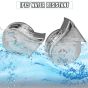 AllExtreme SHONTONE-C SHON CHROME Bike & Car Horns Super Loud Sound Air Siren (12V, Silver, 2 Pcs)