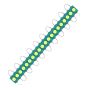 Allextreme EXMI1LG 1 LED Module Light Interior Exterior 12V 5730 Injection Decorative Lamp with Adhesive Backside for Car, Home & Decoration (20 Strips, Green)