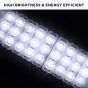 AllExtreme EX3MLIW 3 LED Module Light Interior Exterior 12V 5730 Injection Decorative Lamp with Adhesive Backside for Car, Home & Decoration (20 Strips, White)