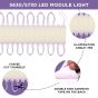 AllExtreme EXTMLIW LED Module Light Interior Exterior 12V 5730 Injection Decorative Lamp with Adhesive Backside for Car, Home & Decoration (20 Strips, White)