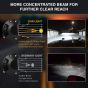 Allextreme EX16F4L1 16 LED Fog Light 4 Inch Flood LED Work Double Row White Light Waterproof Driving Lamp Universal for Car Motorcycle Bike (48W, 1 Pc)