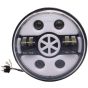 Allextreme EX7WH09 75W LED Headlight with Hi/Low Beam Angel Eye Lamp 7-inch Full Ring Light Compatible with Bullet Jeep (Multicolor, Pack of 1)