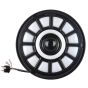Allextreme EX7WH11 75W LED Headlight with Hi/Low Beam Angel Eye Lamp 7-inch Full Ring Compatible with Bullet Jeep (Pack of 1, White & Yellow)
