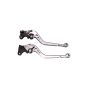 Allextreme AX-LEV61 Clutch Brake Lever Heavy Duty 6 Positions Adjustment for Honda Dio (Silver, 2 Pcs)