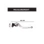 Allextreme AX-LEV61 Clutch Brake Lever Heavy Duty 6 Positions Adjustment for Honda Dio (Silver, 2 Pcs)