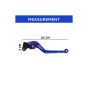 Allextreme AX-LEV58 Clutch Brake Lever Heavy Duty 6 Positions Adjustment for Honda Dio (Blue, 2 Pcs)