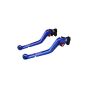 Allextreme AX-LEV58 Clutch Brake Lever Heavy Duty 6 Positions Adjustment for Honda Dio (Blue, 2 Pcs)