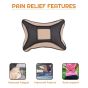 Allextreme EXNP001PU Leather Car Neck Rest Pillows Headrest Cushions Set for all Cars Travel Seat (2 PCS) (Model 1, Random Color)