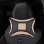 Allextreme EXNP001PU Leather Car Neck Rest Pillows Headrest Cushions Set for all Cars Travel Seat (2 PCS) (Model 1, Random Color)