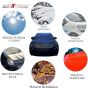 Allextreme HC7008 Car Body Cover Compatible with Hyundai Creta Custom Fit Dustproof UV Heat Resistant Indoor Outdoor Body Protection (Navy Blue with Mirror)