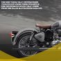 AllExtreme TBSL047B Indori Model Exhaust Silencer for BS3 and BS4 Model Bullet 350cc and 500cc (Black)