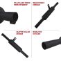 AllExtreme TBSL047B Indori Model Exhaust Silencer for BS3 and BS4 Model Bullet 350cc and 500cc (Black)