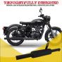 AllExtreme TBSL047B Indori Model Exhaust Silencer for BS3 and BS4 Model Bullet 350cc and 500cc (Black)