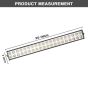 Allextreme EXF40L1 40 LED Fog Light 20 Inch Flood LED Work Double Row White Light Waterproof Driving Lamp Universal for Car Motorcycle Bike (120W, 1 Pc)