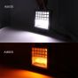 Allextreme EX126Y2 42 LED Fog Light Waterproof Square Led Flood Lamp Offroad Driving Work Light for Bikes Cars and Motorcycle (126W, Yellow & White Light, 2 Pcs)