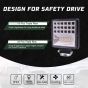 Allextreme EX126Y2 42 LED Fog Light Waterproof Square Led Flood Lamp Offroad Driving Work Light for Bikes Cars and Motorcycle (126W, Yellow & White Light, 2 Pcs)