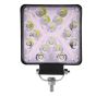 Allextreme EX16WY1 16 LED Fog Light Waterproof Square Led Flood Lamp Offroad Driving Work Light for Bikes Cars and Motorcycle (48W, Yellow & White Light, 1 Pc)