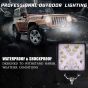 Allextreme EX16WY1 16 LED Fog Light Waterproof Square Led Flood Lamp Offroad Driving Work Light for Bikes Cars and Motorcycle (48W, Yellow & White Light, 1 Pc)