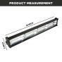 Allextreme EXW72L1 96 LED Fog Light 18 Inch Flood LED Work Double Row White Light Waterproof Driving Lamp Universal for Car Motorcycle Bike (72W, 1 Pc)