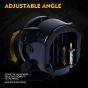 Allextreme EXT4LF2 4 Inch Full Ring Round White LED Fog Light Bumper with Hi/Low Beam Angel Eye Lamp Compatible with Wrangler (30W, 2 Pcs)