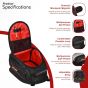 Allextreme EXFTB07 Magnetic Tank Bag for Bike Universal Fit Motorcycle Storage with Rain Cover, Strong Magnets & Multi-Pocket Design Travel Riding Gear for Daily Commute & Touring (15L, Black)