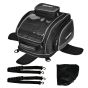 Allextreme EXFTB08 Magnetic Tank Bag for Bike Universal Fit Motorcycle Storage with Rain Cover, Strong Magnets & Multi-Compartment Design Travel Riding Gear for Touring & Long Trips (23L, Black)