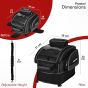 Allextreme EXFTB08 Magnetic Tank Bag for Bike Universal Fit Motorcycle Storage with Rain Cover, Strong Magnets & Multi-Compartment Design Travel Riding Gear for Touring & Long Trips (23L, Black)