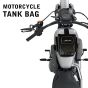 Allextreme EXFTB08 Magnetic Tank Bag for Bike Universal Fit Motorcycle Storage with Rain Cover, Strong Magnets & Multi-Compartment Design Travel Riding Gear for Touring & Long Trips (23L, Black)