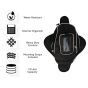 Allextreme EXFTB12 Magnetic Fuel Tank Bag with Night Reflectors & Rain Cover Multi-Pocket Storage Compartments Universal Fit Accessory for All Motorcycles Bike (Black)